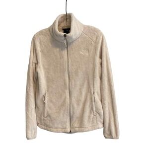 North‎ Face White Osito Faux Fur Full Zip Jacket Size Small Pre-owned